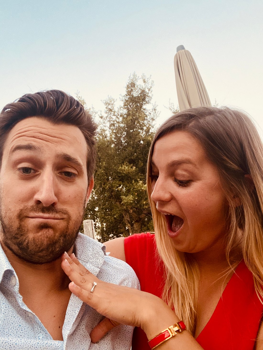 Nicolas et Mary-Camille en Corse au moment de leurs fiançailles